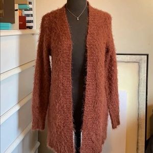 August Silk Long Cardigan sweater